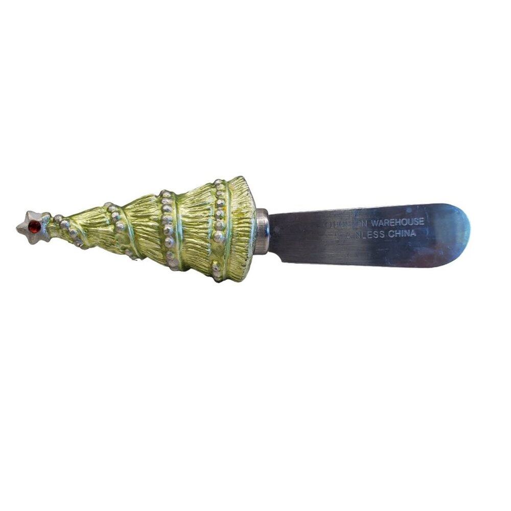 Christmas Tree Knife Spreader Boston Warehouse Stainless Steel